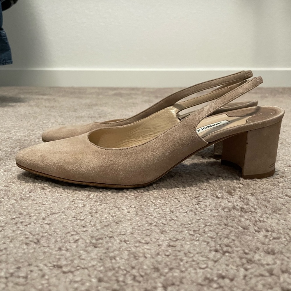 Manolo Blahnik low Block Heel size 36 1/2